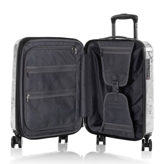 Heys Black Camo 4 wheels Cabin trolley S 53 cm with expansion pleat