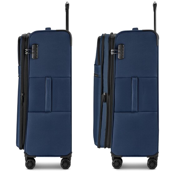 Bugatti Valencia Soft 4 wheels Trolley L 75 cm with expansion pleat