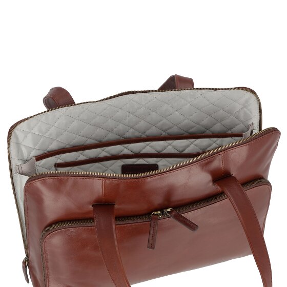 Leonhard Heyden Cambridge shoulder bag leather 41 cm laptop compartment