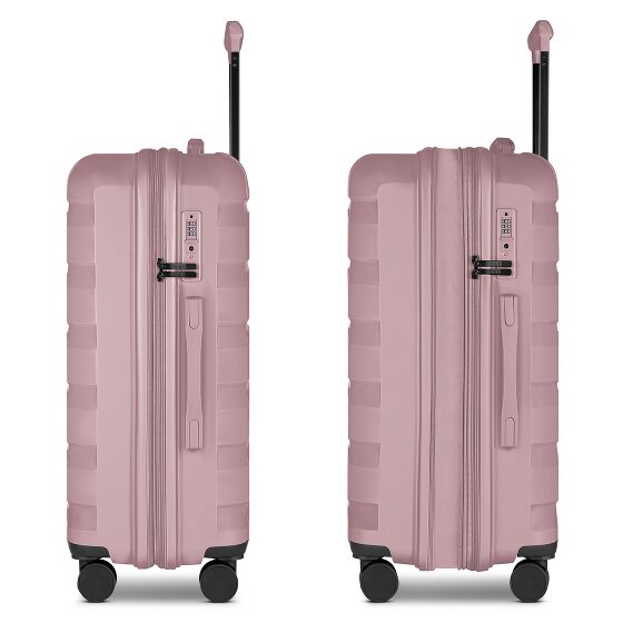 d&n South Dakota 4 wheels Suitcase set 3-piece with expansion pleat