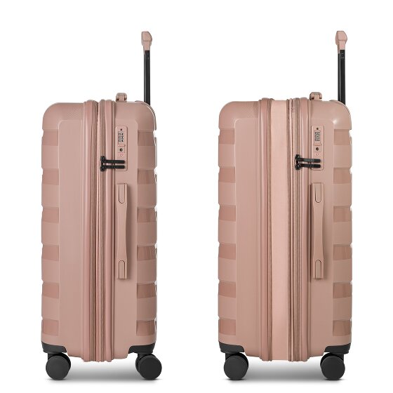 d&n South Dakota 4 wheels Suitcase set 3-piece with expansion pleat