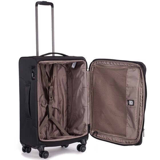 Stratic Stratic Light + 4 wheels Trolley 68 cm with expansion pleat