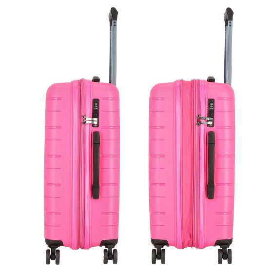 Polestream Strz by Asteroid 4 wheels Suitcase set 3-piece with expansion pleat