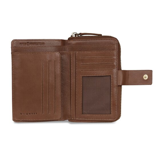 Bugatti Noemi Wallet RFID protection Leather 14 cm