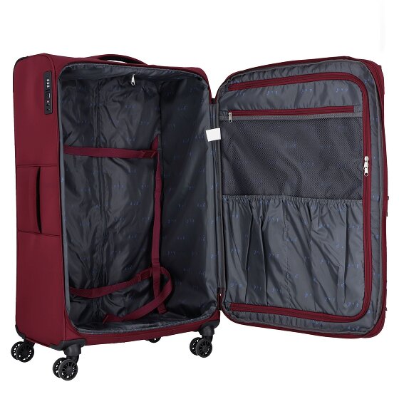 d&n Travel Line 9504 4 wheels Trolley L 76 cm with expansion pleat