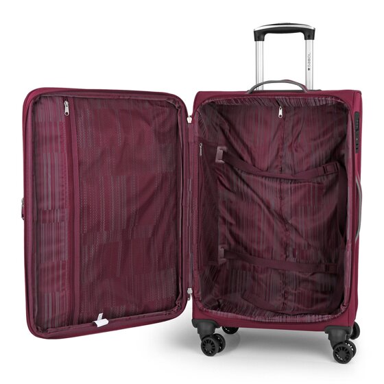 Gabol Zambia 4 wheels Suitcase set 3-piece with expansion pleat Gabol Zambia 4 wheels Suitcase set 3-piece with expansion pleat