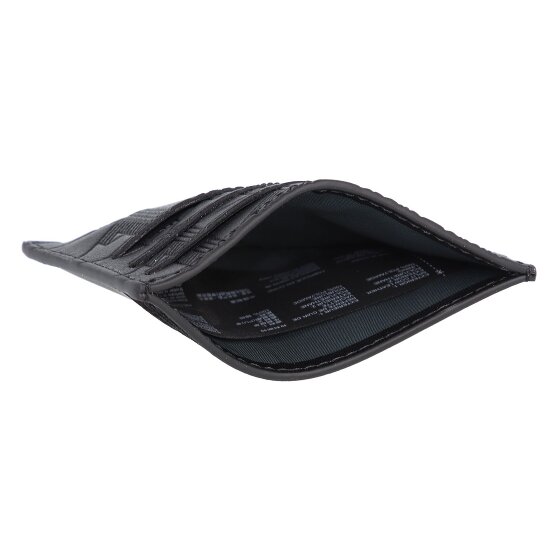 Lacoste Monogram Nomogramme Credit card case RFID protection Leather 10 cm