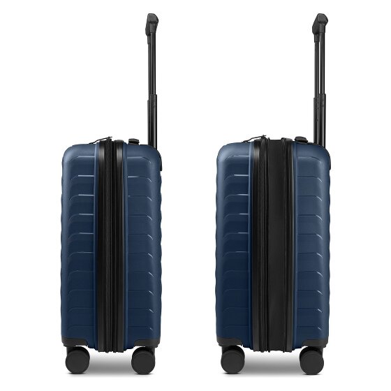 d&n Toronto 4 wheels Cabin trolley S 54 cm with expansion pleat