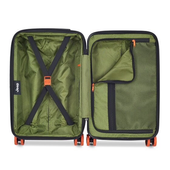 Jeep JH002B 4 wheels Cabin trolley XL 55 cm with expansion pleat