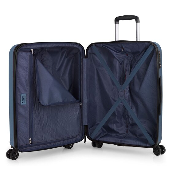 Gabol Montreal 4 wheels Suitcase set 3-piece with expansion pleat