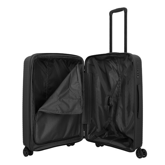 Travelite Air Stripe 4 wheels Suitcase set 3-piece with expansion pleat