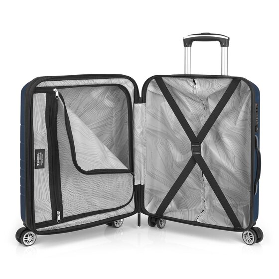 Gabol Escape 4 wheels Suitcase set 3-piece with expansion pleat