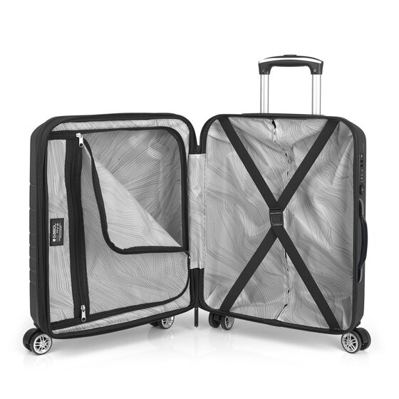 Gabol Escape 4 wheels Suitcase set 3-piece with expansion pleat