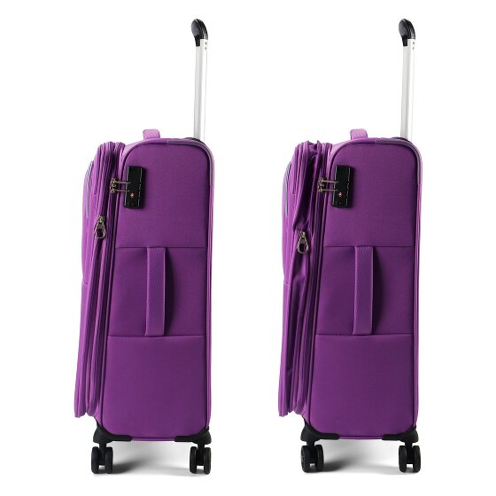 American Tourister Air Wave 4 wheels Suitcase set 3-piece with expansion pleat