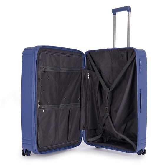 Stratic Straw T 4 wheels Trolley L 76 cm with expansion pleat
