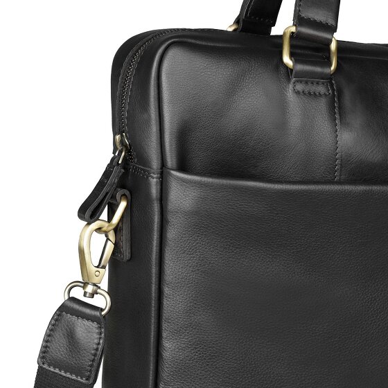 Bugatti Ryan Briefcase Genuine Leather 39 cm Laptop compartment