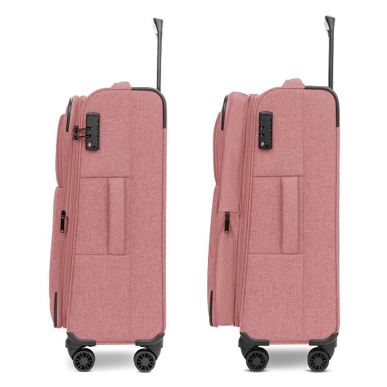 Redolz Essentials 12 MEDIUM 4-wheel Trolley, 67 cm, expandable Gusset