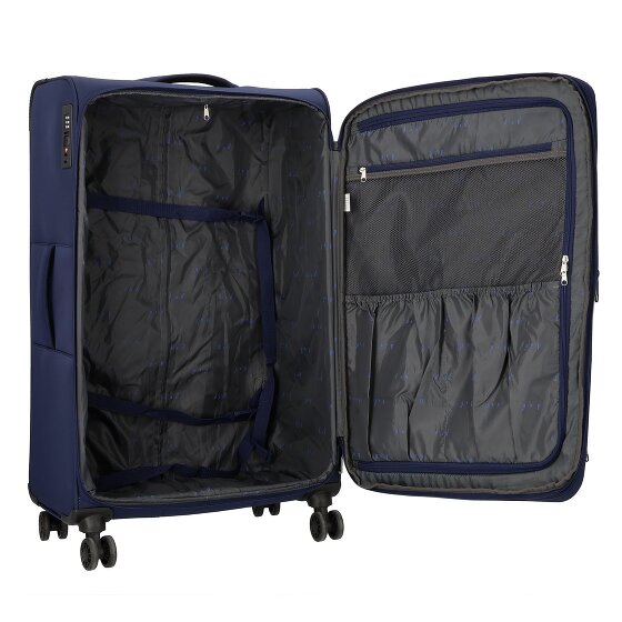 d&n Travel Line 9504 4 wheels Trolley L 76 cm with expansion pleat