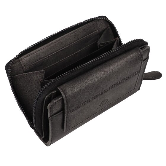 Greenburry Destressed Wallet RFID protection Leather 13.5 cm