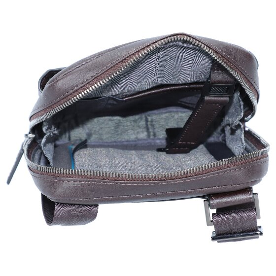 Piquadro Black Square shoulder bag leather 17 cm