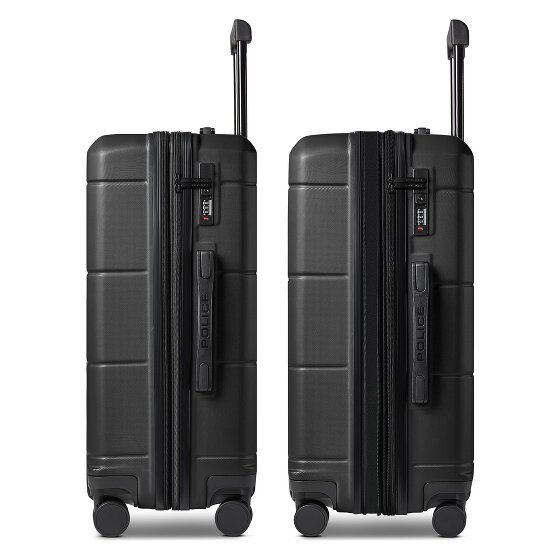Police London 4 wheels Suitcase set 3-piece Expandable