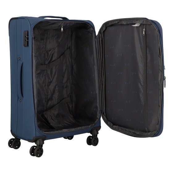 d&n Travel Line 6804 4 Roll Suitcase Set 3pcs.