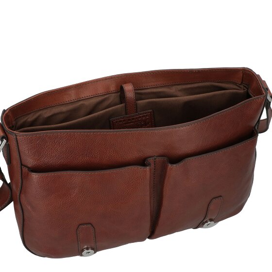 The Bridge Cesare Briefcases Messenger Leather 38 cm Laptop compartment