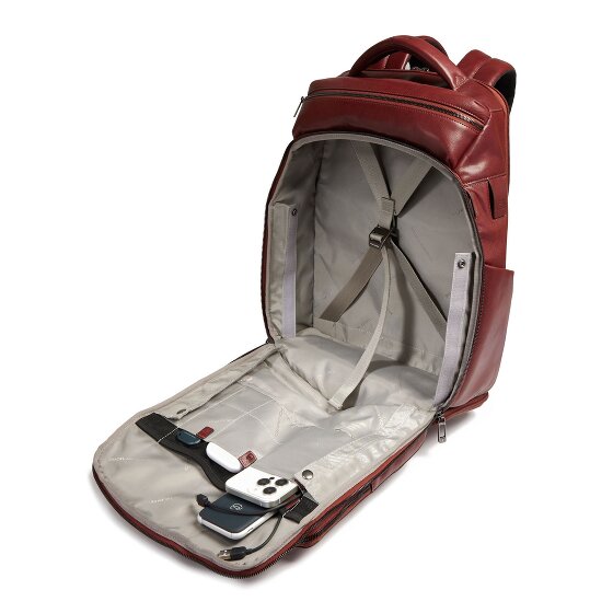 Piquadro Zaino travel backpack RFID leather 44 cm laptop compartment