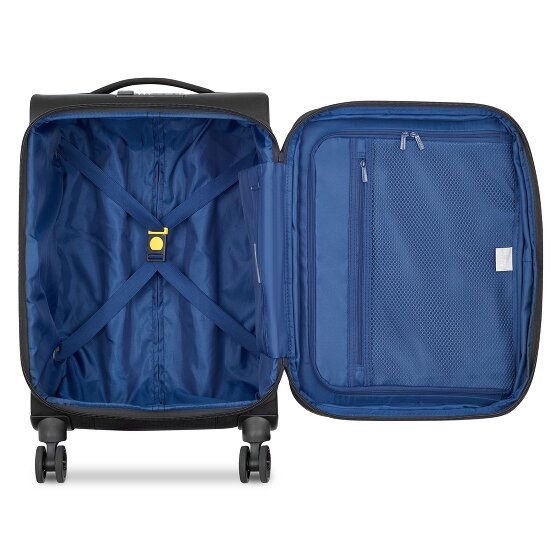 Delsey Paris Brochant 3 4 wheels Cabin trolley 55 cm with expansion pleat