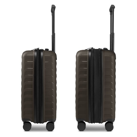 d&n Toronto 4 wheels Cabin trolley S 54 cm with expansion pleat