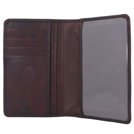 Burkely Antique Avery passport case RFID leather 10 cm