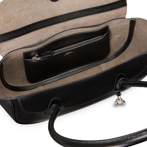 POLO RALPH LAUREN Polo ID Shoulder Bag Genuine Leather 37 cm