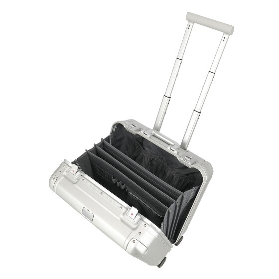 Travelite Next 4-Wheel Aluminum Wheeled Briefcase, 43 cm