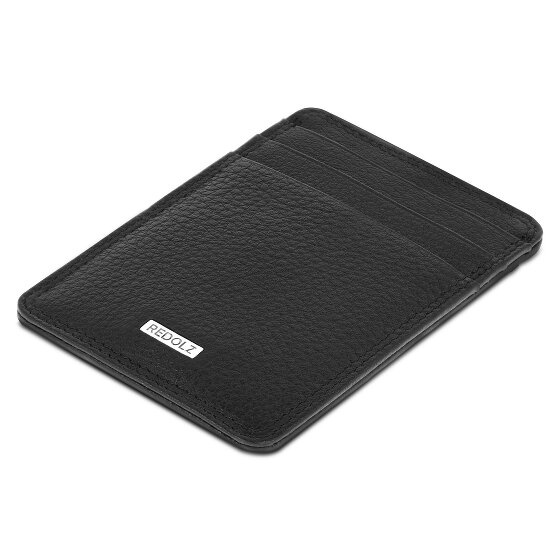 Redolz Leather Essentials RFID Leather Credit Card Case, 7 cm, with Bill Clip