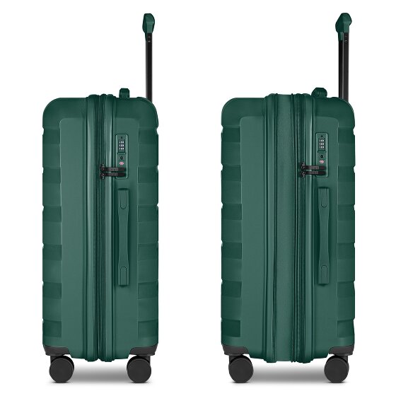 d&n South Dakota 4 wheels Suitcase set 3-piece with expansion pleat