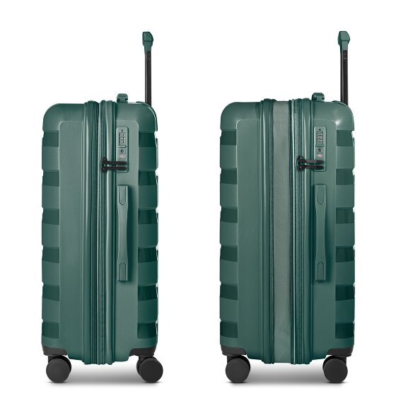d&n South Dakota 4 wheels Suitcase set 3-piece with expansion pleat