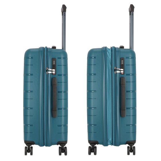 Polestream Strz by Asteroid 4 wheels Trolley M 64 cm with expansion pleat