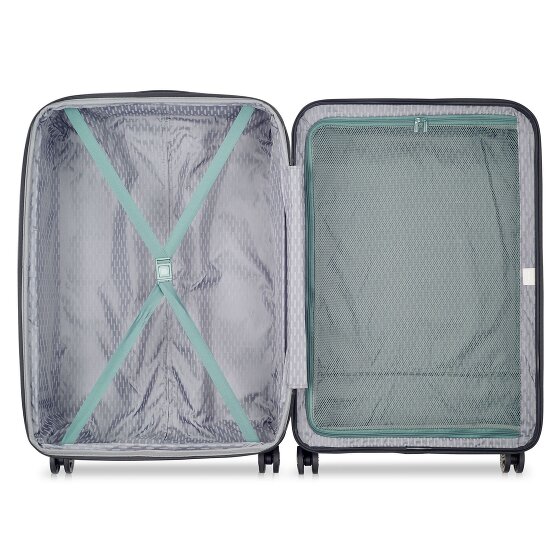 Delsey Paris Air Armour 4 wheels Suitcase set 3-piece with expansion pleat