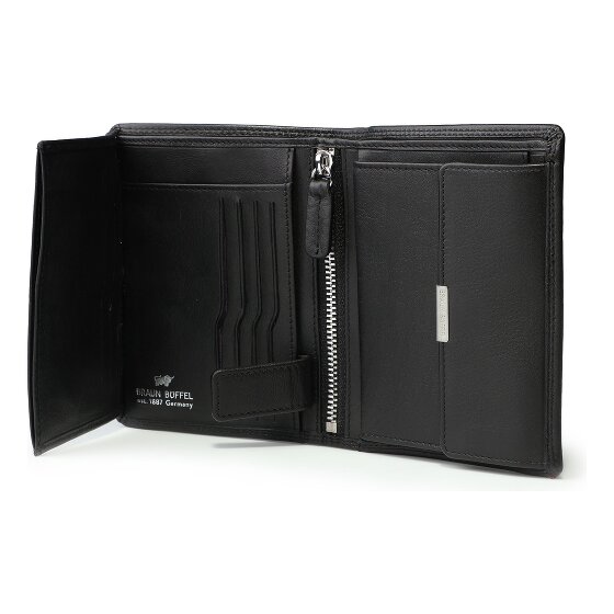 Braun Büffel Golf 3.0 Wallet RFID protection Leather 9.5 cm
