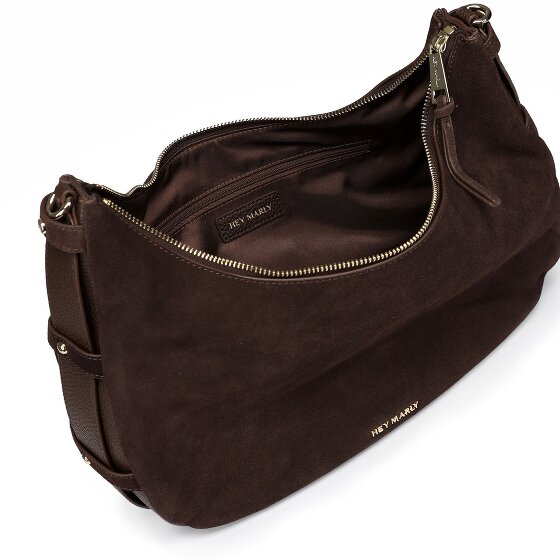 Hey Marly Lifetime Sister Suede Shoulder Bag M 35 cm