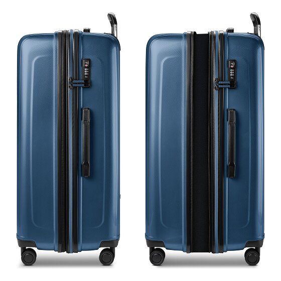 Redolz Essentials 14 4-wheel suitcase set + beauty case 4 pcs. with stretch fold