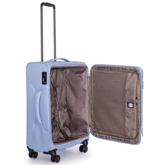 Stratic Stratic Light + 4 wheels Trolley 68 cm with expansion pleat