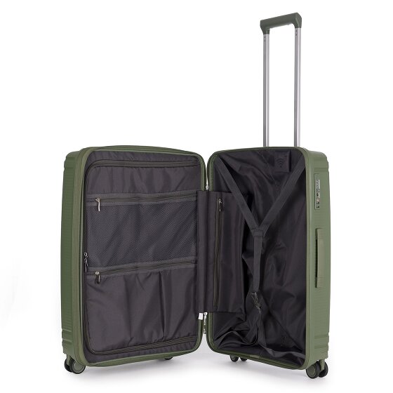 Stratic Straw T 4 wheels Trolley L 76 cm with expansion pleat