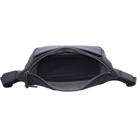 Piquadro Black Square fanny pack leather 31 cm