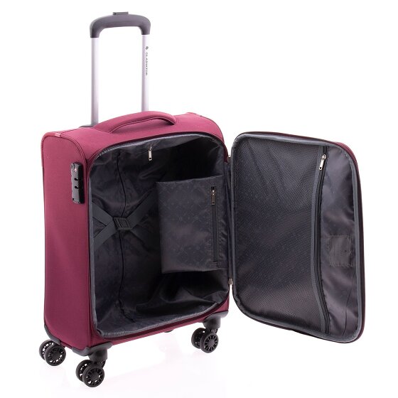 Gladiator 3700 4 wheels Cabin trolley 55 cm with expansion pleat