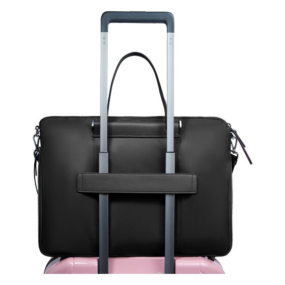 Piquadro Lyra Briefcase Genuine Leather 42 cm Laptop compartment Expandable
