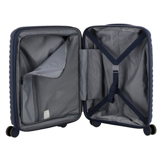 d&n Travel Line 4500 4 wheels Cabin suitcase S 55 cm Expandable