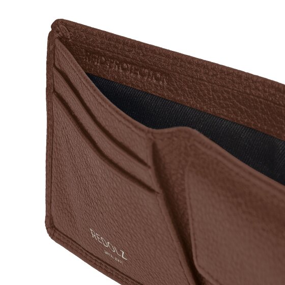 Redolz Leather Essentials QF small wallet RFID leather 10.5 cm