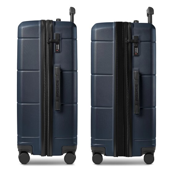 Police London 4 wheels Trolley 74 cm Expandable