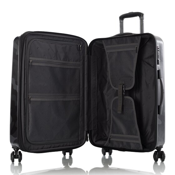 Heys Black Camo 4 wheels Trolley M 66 cm with expansion pleat